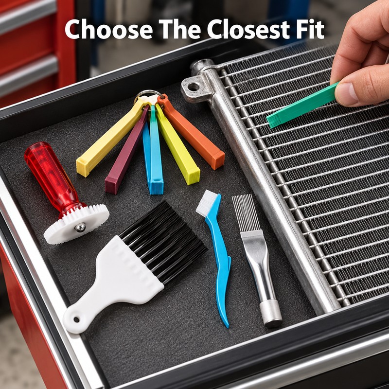 AC Fin Comb Cleaning Tool Set – Metal & Plastic