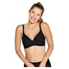 Naturana Women's Cotton Nursing Full Cup Everyday Bra, Black, 42C