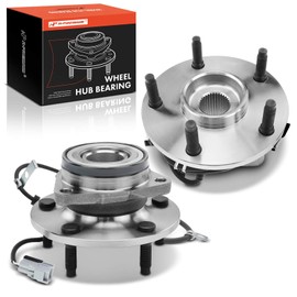 A-Premium 2 x Front Wheel Bearing and Hub Assembly with ABS & 5-Lug Compatible with Dodge Ram 1500 1997 1998 1999, 4WD & 4-Wheel ABS Only