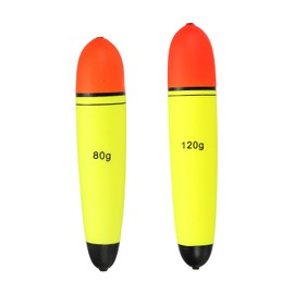PATIKIL 2.8oz 4.2oz Fishing Slip Bobbers, 2 Pack EVA Fishing Float for Sea Fishing Freshwater, Yellow