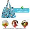 Wjelet 2Pcs Folding Shopping Bags, Reusable & Foldable Large Grocery