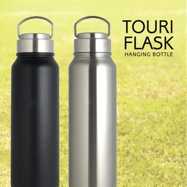 Living Touriflask 410432 Water Bottle, Direct Drinking, Screw Stopper, Stainless Steel, Silver