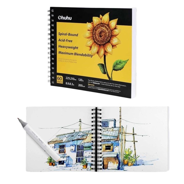 120 Pages Sketchbook, Sketchbook, Hardcover, Sketchbook, Special Sketchbook, Spiral Bound,