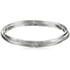 GUESS "Basic" Silver 3 Piece Interlocking Bangle Bracelet