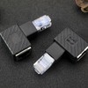 ECSiNG 2PCS RJ45 Ethernet Adapter 90 Degree Male to Female