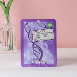 Food Aholic (100 Sheets) Food A Holic 3D Collagen Natural Essence Mask Pack / (100매)푸드어홀릭3D 콜라겐 내추럴에센스 마스크팩