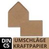 Glüxx Agent 25 x Kraft paper envelopes DIN C5 brown