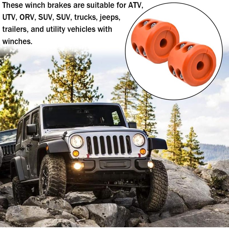XINLIYA Car Rubber Winch Stopper for ATV UTV Truck, Cable