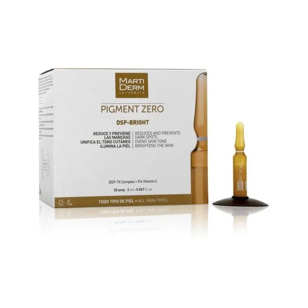 Martiderm Pigment Zero DSP-Bright Ampollas x30 | Tratamiento Antimanchas para