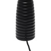 Simple Designs LT2076-BLK Alsace Ceramic Ribbed Bottle Table Lamp, Black
