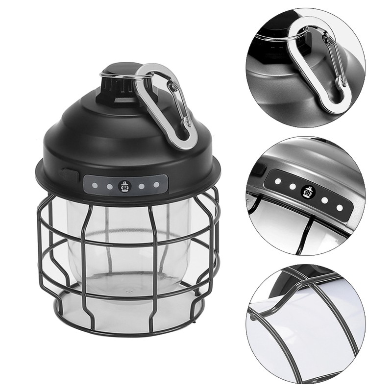 USB Rechargeable LED Camping Lamp 3 Light Modes Tent Lights