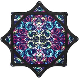 Beginner to Pro Spinning Cloth Flow Toy – Colorful Juggling Prop, 24.4 Inch 300 Grams, Flow Star Style (Paisley Pattern)