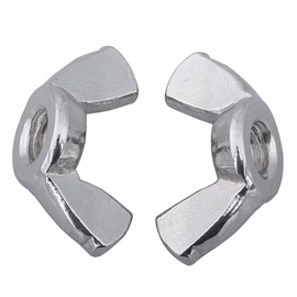 M12 Wing Nuts,304 Stainless Steel Wing Nuts Fasteners Parts Butterfly Nut,Hand Twist Secure Fasteners,2Pcs