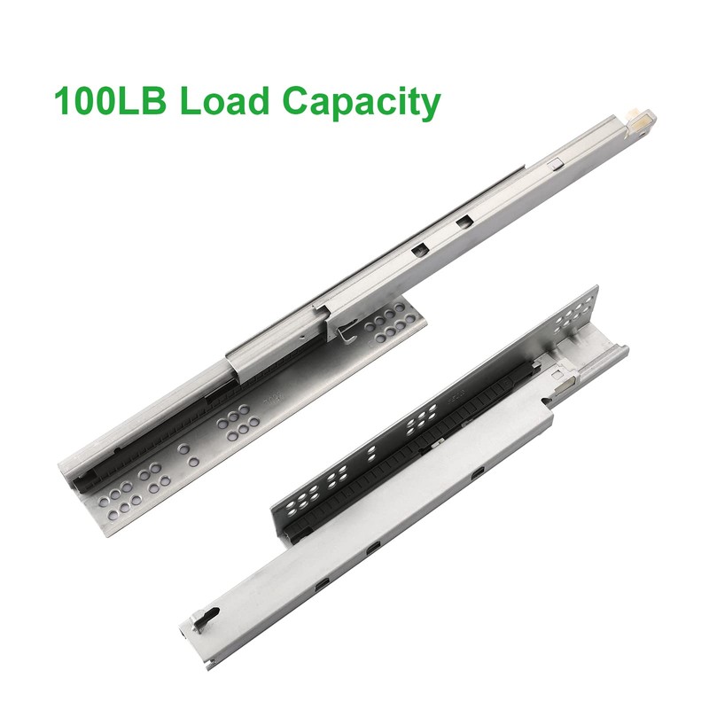 6 Pair 14 Inch Undermount Soft Close Drawer Slides,Bottom Mount