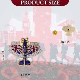 1940-2025 Battle of Britain 85th Anniversary Pin RAF Brooch Union Jack Enamel Badge Decorations Memorabilia