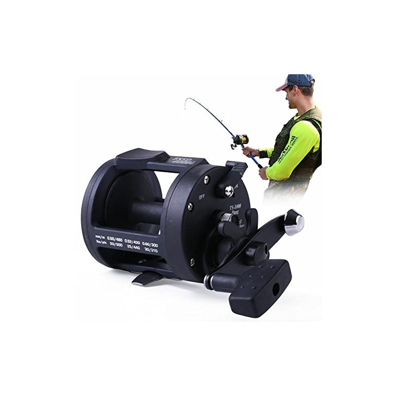 TSSD 3000L TROLLING BOAT FISHING REEL, SPOOLED WITH 30lb CLEAR