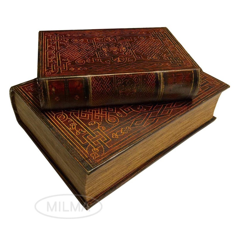 Book Box Set of 2 Celtic Knots Decorative Secret Stash