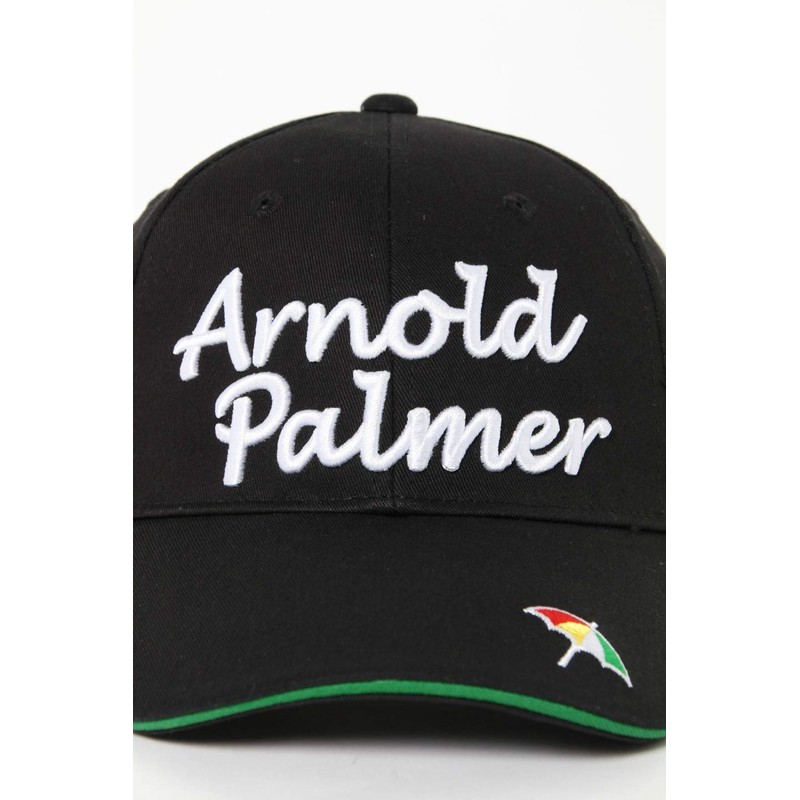 Arnold Palmer APCP-09H Men's Golf Cap, Logo Twill Cap, white