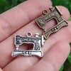 Wixine 20Pcs Singer Sewing Machine Charms Antique Silver Tone 22