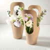 QUYLIXX 50 Pack Kraft Paper Flower Bags - Hanging Bouquet