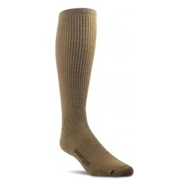 Farm to Feet Sentinel Tactical Over-the-Calf Light Cushion Merino Wool Socks, Coyote Brown, Large