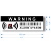 12 x Security Alarm Warning Sign Stickers - for Internal