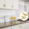 Cjueiom 6 Pack Gold Cupboard Knobs - 50mm Length T