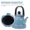 HEMOTON Enameled Tea Kettle with Handle Stovetop Tea Kettle Enamel