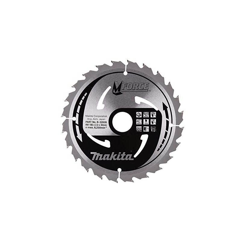 Makita B-32035 MForce Saw Blade 185x30x24T