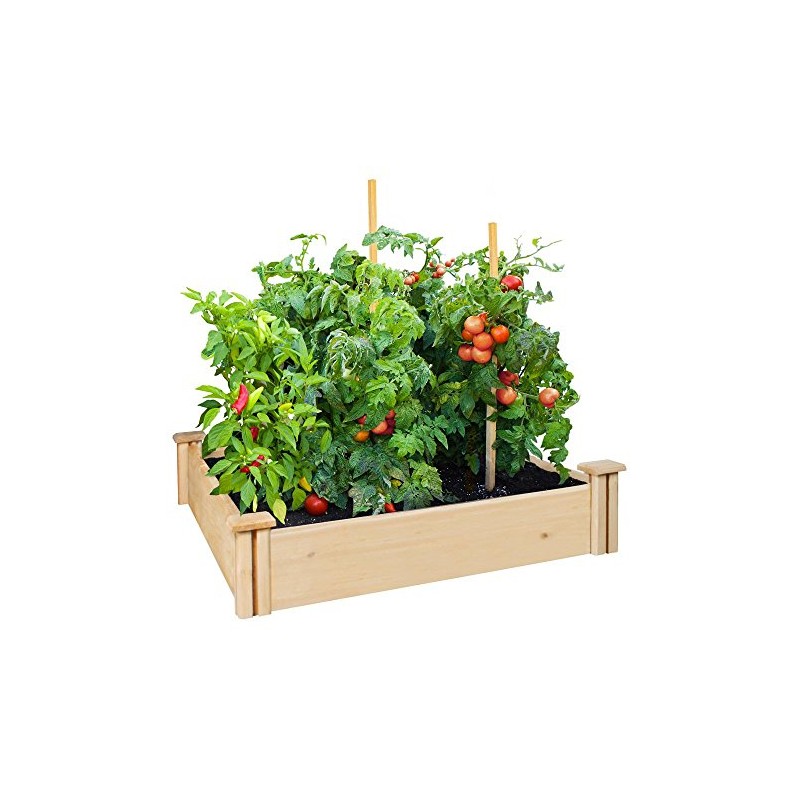 Greenes Fence Rc4s4b Cedar Raised Garden Kit, 5-1/2"x48"x48"