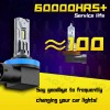 AQJ H11+H11 LED Headflight Combo Bulbs Light KIT AS For