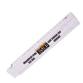 Ruler with Funny Motif – Sometimes I Like the Risk – Link Scale with Printed Saying – mm Measure with Several Designs to Choose From