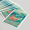 Lantern Press Monterey, California, Fluid Linework, Stingray (52 Playing Cards,