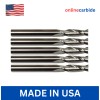 ONLINECARBIDE LOT OF 5 PCS 3/16" 2 FLUTE CARBIDE END