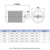 Air Compressor Muffler 1/2" NPT Male Air Exhaust Silencer Single