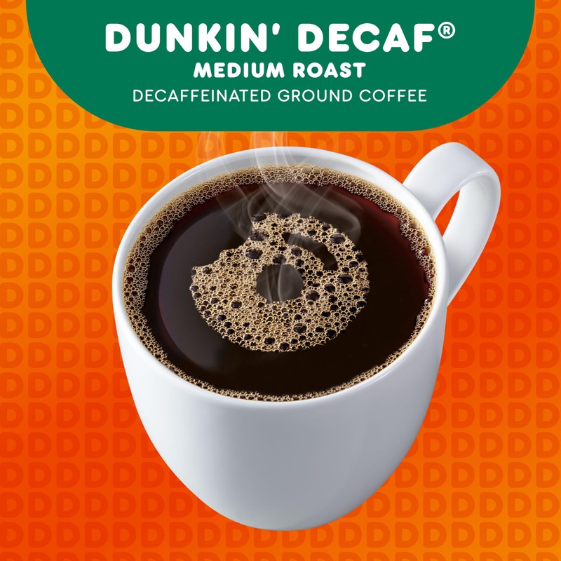 Dunkin' Decaf Medium Roast Coffee, 88 Keurig K-Cup Pods