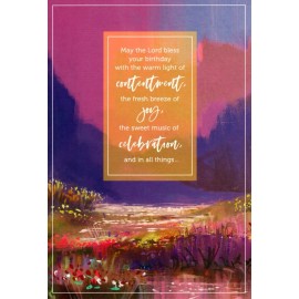 Dayspring Happy Birthday Nature Mountain Floral Valley Dayspring Christian Greeting Card