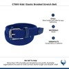 CTM Kids 'elástico trenzada Stretch Cinturón, Marino, Mediano