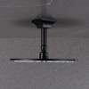SEABEFORE 4" Ceiling Mounted shower arm Matte Black shower head