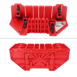 Miter Saw Box 22.5/45/90 Degree Wood Gypsum Cutting Tool Cabinet Red