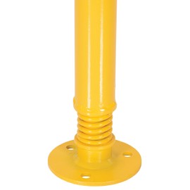 Vestil SPBOL-42 Spring Loaded Steel Bollard with Powder Coat Safety Yellow Finish, 2-1/8" Outer Diameter, 42" Height