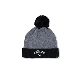Callaway Men's Mens Pom Pom 23 Beanie Hat, Grey/Black, One Size UK
