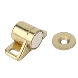 Tissting Pack of 4 Metal Magnetic Catch Zinc Alloy Magnetic Catch Balcony Door Magnetic Cabinet Door Magnet Cabinet Fittings for Main Furniture Cabinet (Gold)