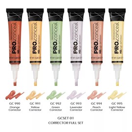 6 LA GIRL HD PRO Conceal Color Corrector Full 6 Color Set "GCSET01" *Joy's*