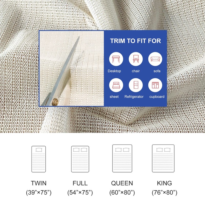 Foboull Mattress Slide Stopper and Gripper,Slip Mattress Grip Pads,Mattress Nonslip