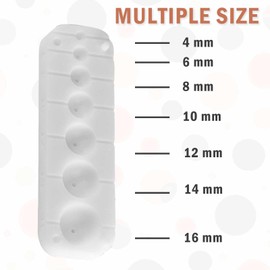 Fgnaic Bead Hole Maker for Polymer Clay, Piercing Clay Tool for Polymer Clay Bead Hole 4, 6,8,10,12,14, 16mm