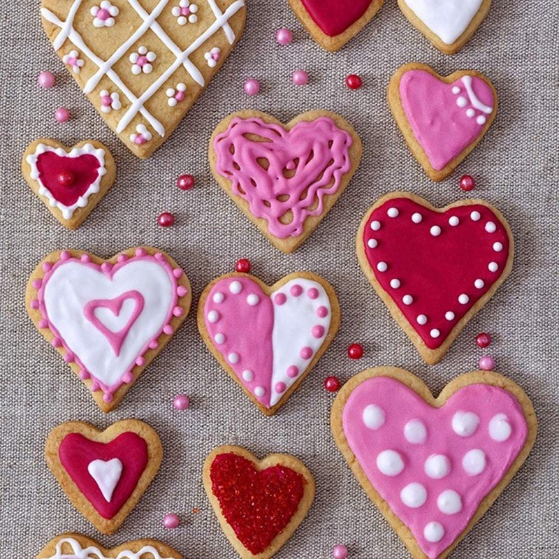 Valentine's Day Heart Cookie Cutter Set - 5 Piece Valentine