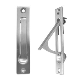 senharvest Pocket Door Edge Pull - Hidden Edge Handles Hardware for Easy Access, Stylish Pocket Door Pull, Ideal Pocket Door Hardware Solution. (Sliver, 1 Pack)