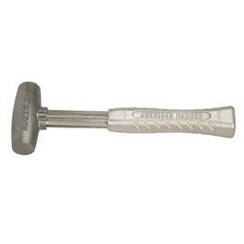 American Hammer AM2ZNAG Zinc Alloy Non Marring Industrial Hammer, 2 lb, 3.5" Height, 1.5" Width, 12" Length,Silver,Small