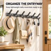 No-Drill Aluminum Wall Hooks for Clothes & Towels – 6-Hook